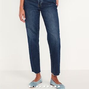 Old Navy Dark Blue Women's Straight Leg Jeans